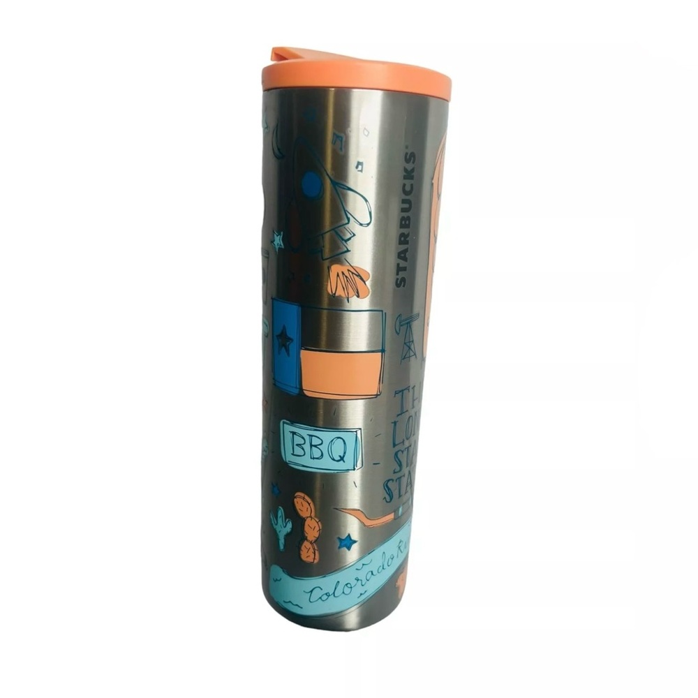 Starbucks Texas Vacuum Insulated Stainless Steel Traveler Tumbler, 16 Oz